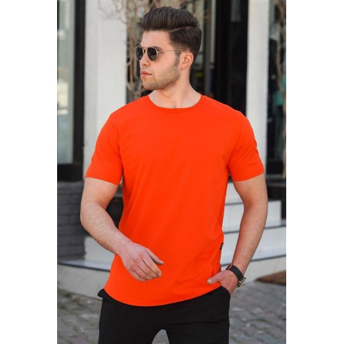 Madmext Men Orange T-shirt 4951 - Turuncu Madmext Men Orange T-shirt 4951 - Turuncu